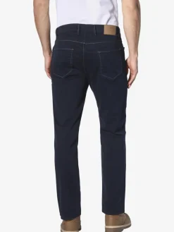 Jan Vanderstorm Hosen<Herren Tiefbundhose - TORDEGAN blau uni