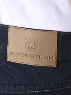 Jan Vanderstorm Hosen<Herren Tiefbundhose - TORDEGAN blau uni