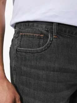 Charles Colby Jeans<Herren Tiefbundjeans - BARON SAWYER grau uni