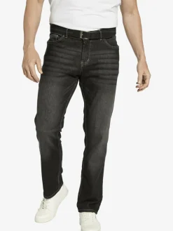Jan Vanderstorm Jeans<Herren Tiefbundjeans - JOEL schwarz uni