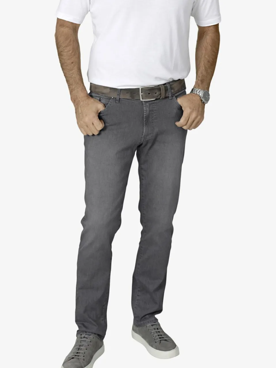 BABISTA Jeans<Herren Tiefbundjeans - VESTABELLA grau uni