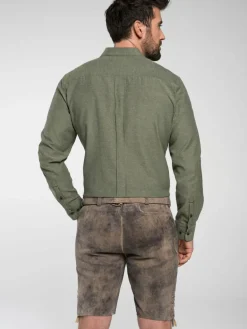 Spieth & Wenksy Hemden<Herren Trachtenhemd - Frisco oliv uni