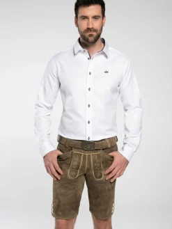 Spieth & Wenksy Hemden<Herren Trachtenhemden - Frisco weiß uni