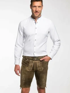 Spieth & Wenksy Hemden<Herren Trachtenhemden Eisenach weiß uni