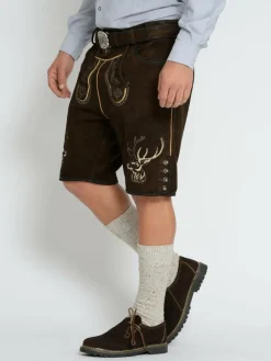 JCC Hosen<Herren Trachtenhose braun uni