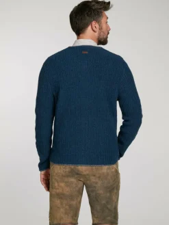 Spieth & Wenksy Pullover & Strickjacken<Herren Trachtenstrickjacke - Plauen blau uni