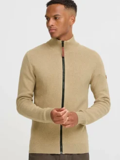 BLEND Pullover & Strickjacken<Herren Trainingsjacke - BHMFINDUS beige uni