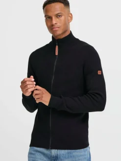 BLEND Pullover & Strickjacken<Herren Trainingsjacke - BHMFINDUS schwarz uni