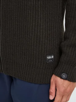 Solid Pullover & Strickjacken<Herren Trainingsjacke - SDARNO schwarz uni