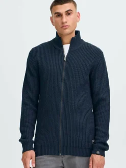 Solid Pullover & Strickjacken<Herren Trainingsjacke - SDARNO blau uni