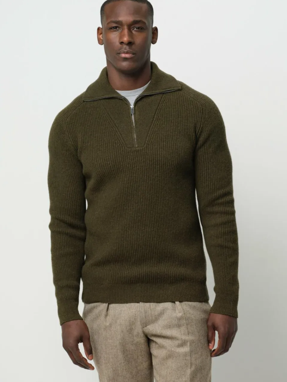 Herren Profuomo Pullover & Strickjacken>Herren Troyer