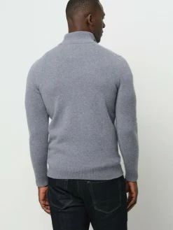 Profuomo Pullover & Strickjacken<Herren Troyer blau uni