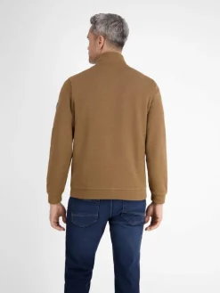 LERROS Sweatshirts & Sweatjacken<Herren Troyer kastanie uni