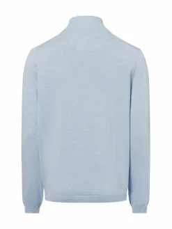 Fynch-Hatton Pullover & Strickjacken<Herren Troyer hellblau uni