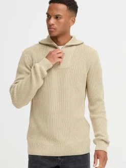 Herren BLEND Pullover & Strickjacken>Herren Troyer - BHDENO HALFZIPP