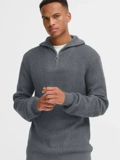 Herren BLEND Pullover & Strickjacken>Herren Troyer - BHDENO HALFZIPP