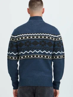 BLEND Sweatshirts & Sweatjacken<Herren Troyer - BHNolan blau gemustert