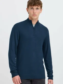 BLEND Sweatshirts & Sweatjacken<Herren Troyer - BHWebex blau meliert