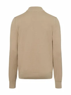 BOSS Pullover & Strickjacken<Herren Troyer - Ebrando-P beige uni