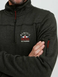 FQ1924 Sweatshirts & Sweatjacken<Herren Troyer - FQBirk anthrazit uni