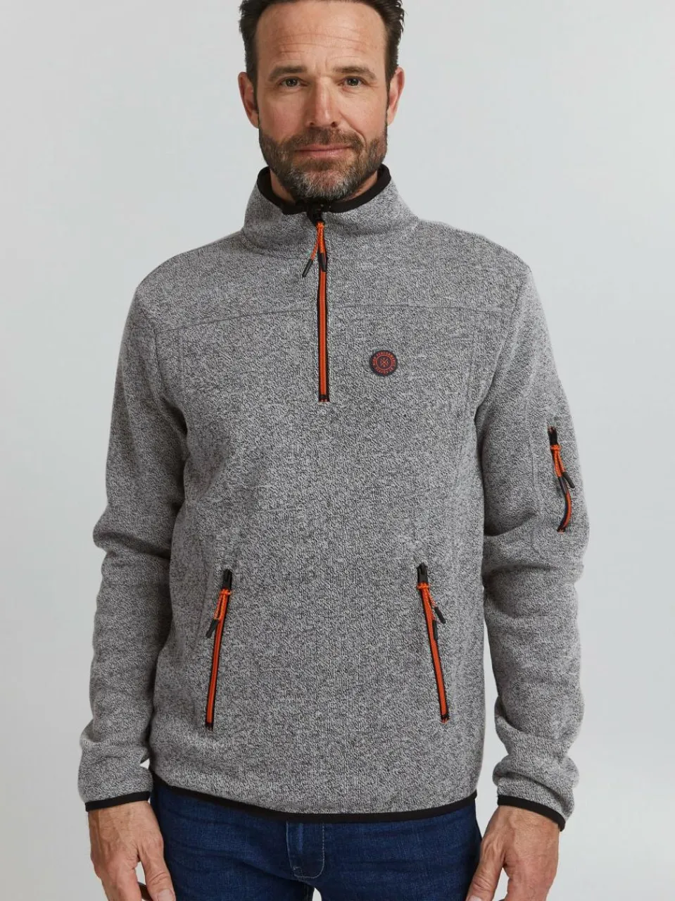 Herren FQ1924 Sweatshirts & Sweatjacken>Herren Troyer - FQPontus