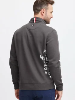 FQ1924 Pullover & Strickjacken<Herren Troyer - FQWilliam grau uni