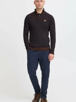 Indicode Pullover & Strickjacken<Herren Troyer - IDNathen marine uni