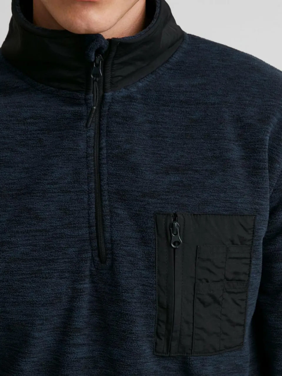 Indicode Sweatshirts & Sweatjacken<Herren Troyer - IDWimort blau meliert