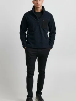 Indicode Sweatshirts & Sweatjacken<Herren Troyer - IDWimort blau meliert