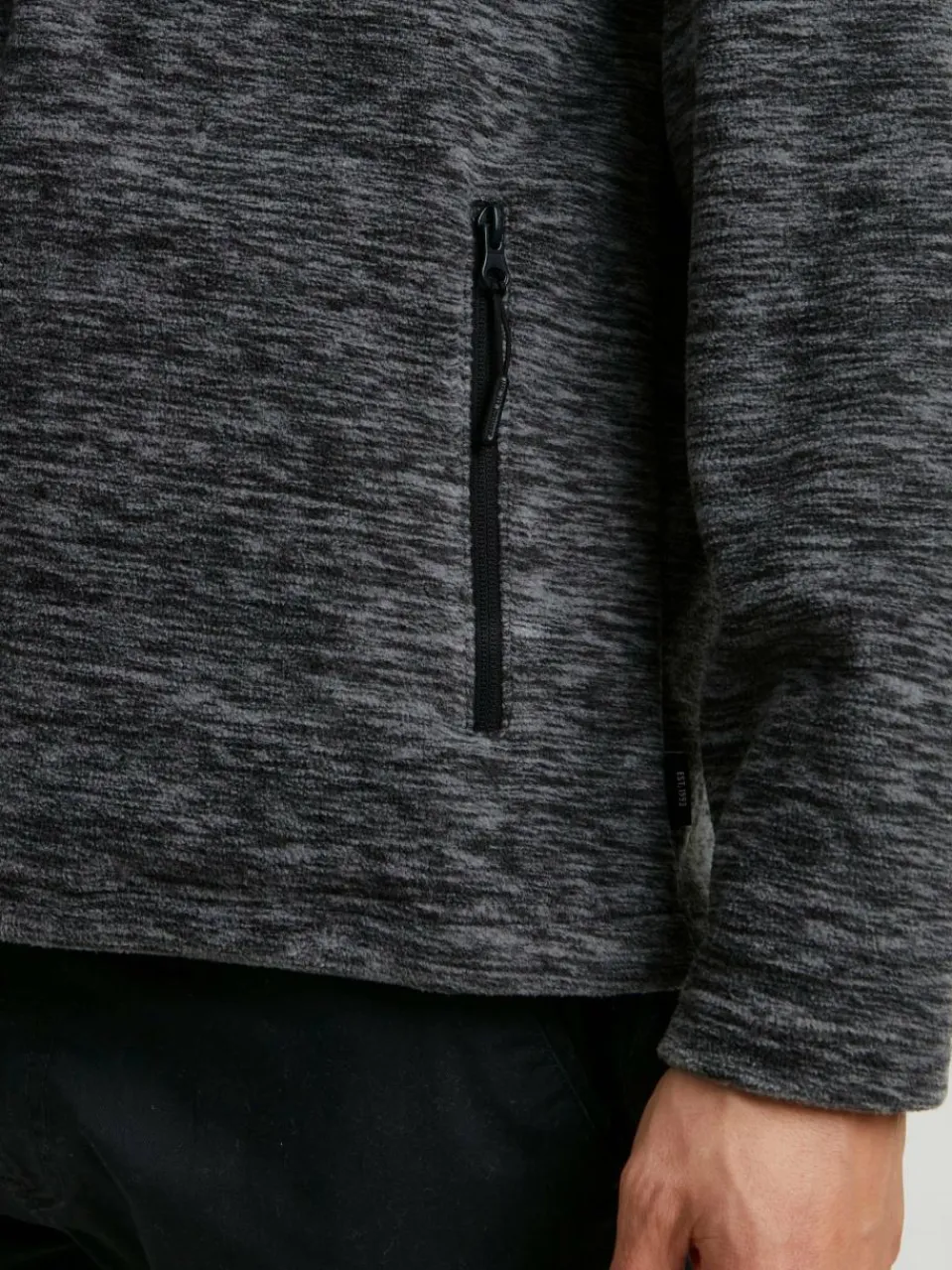 Indicode Sweatshirts & Sweatjacken<Herren Troyer - IDWimort schwarz meliert