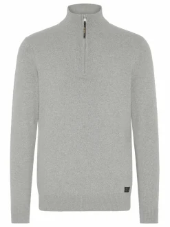 Solid Pullover & Strickjacken<Herren Troyer - SDAKANVIS grau uni