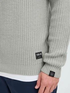 Solid Pullover & Strickjacken<Herren Troyer - SDARIAN hellgrau uni