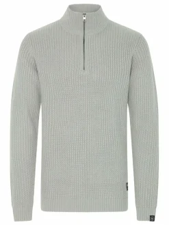 Solid Pullover & Strickjacken<Herren Troyer - SDARIAN hellgrau uni