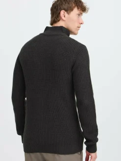 Solid Pullover & Strickjacken<Herren Troyer - SDARIAN schwarz uni