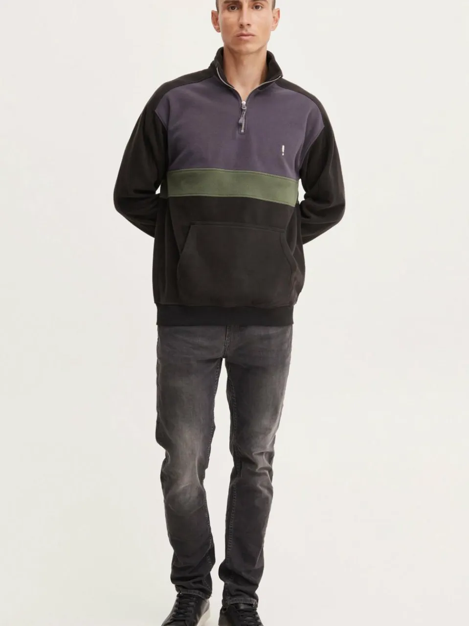 Herren Solid Sweatshirts & Sweatjacken>Herren Troyer - SDCarl