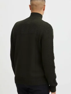 Solid Pullover & Strickjacken<Herren Troyer - SDClive grün uni