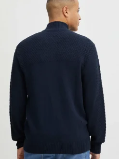 Solid Pullover & Strickjacken<Herren Troyer - SDClive blau uni