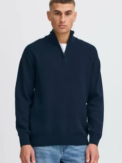 Solid Sweatshirts & Sweatjacken<Herren Troyer - SDFINNET blau uni