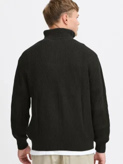 Solid Pullover & Strickjacken<Herren Troyer - SDNALLE schwarz uni