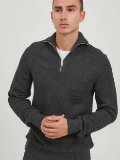 Herren Solid Pullover & Strickjacken>Herren Troyer - SDPaparazzi