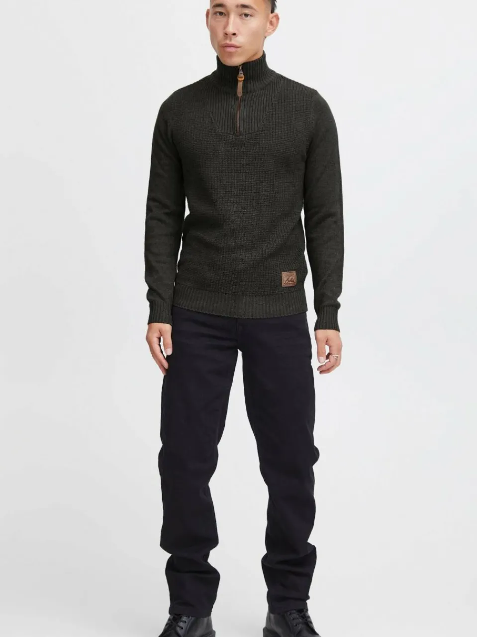 Solid Pullover & Strickjacken<Herren Troyer - SDTommy grau uni