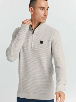 Solid Pullover & Strickjacken<Herren Troyer - SDValencia beige uni