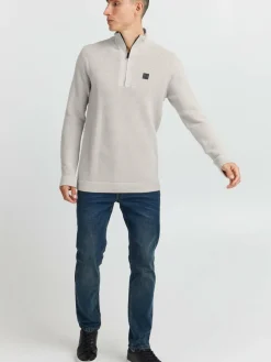 Solid Pullover & Strickjacken<Herren Troyer - SDValencia beige uni