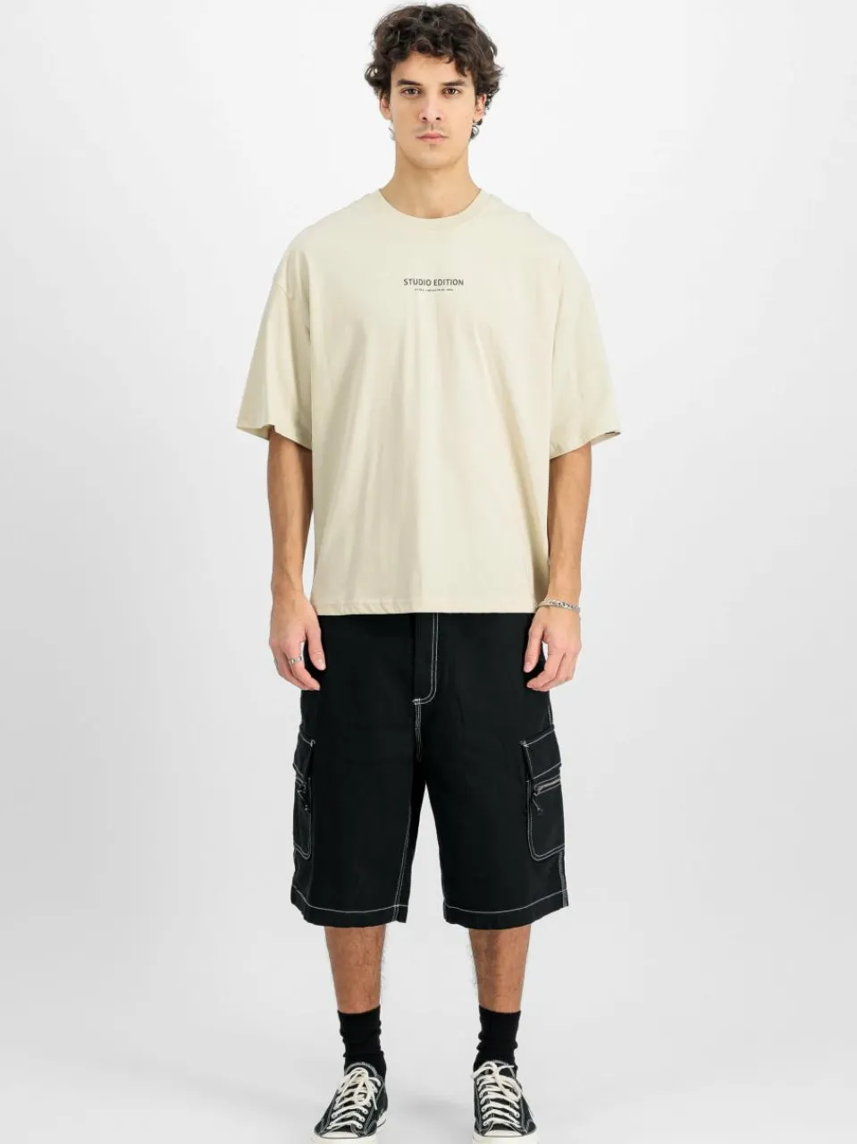 Alpha Industries Shirts<Herren T-Shirt weiß bedruckt