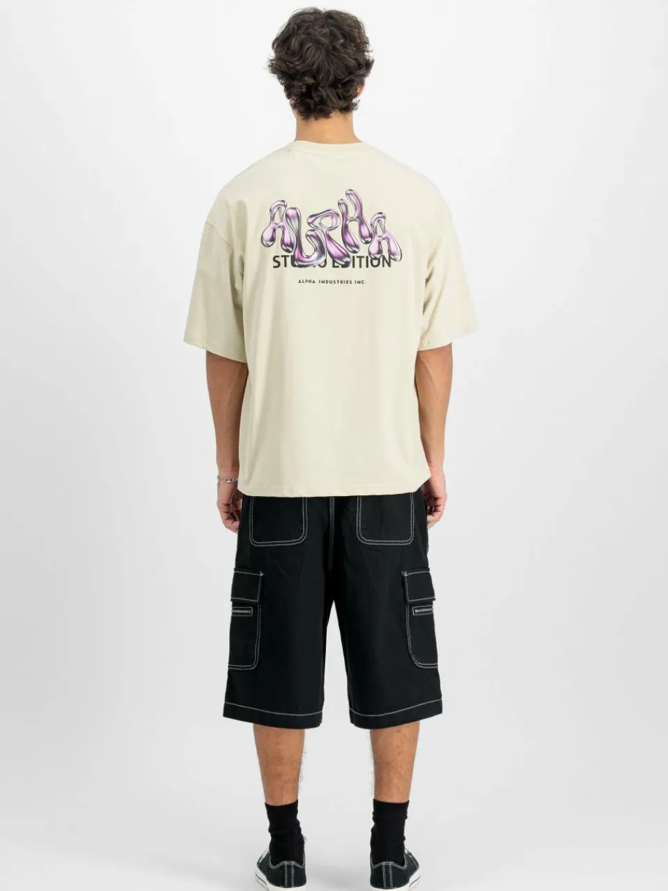 Alpha Industries Shirts<Herren T-Shirt weiß bedruckt