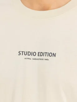 Alpha Industries Shirts<Herren T-Shirt weiß bedruckt