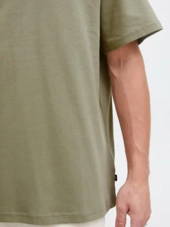 Solid Shirts<Herren T-Shirt grün uni