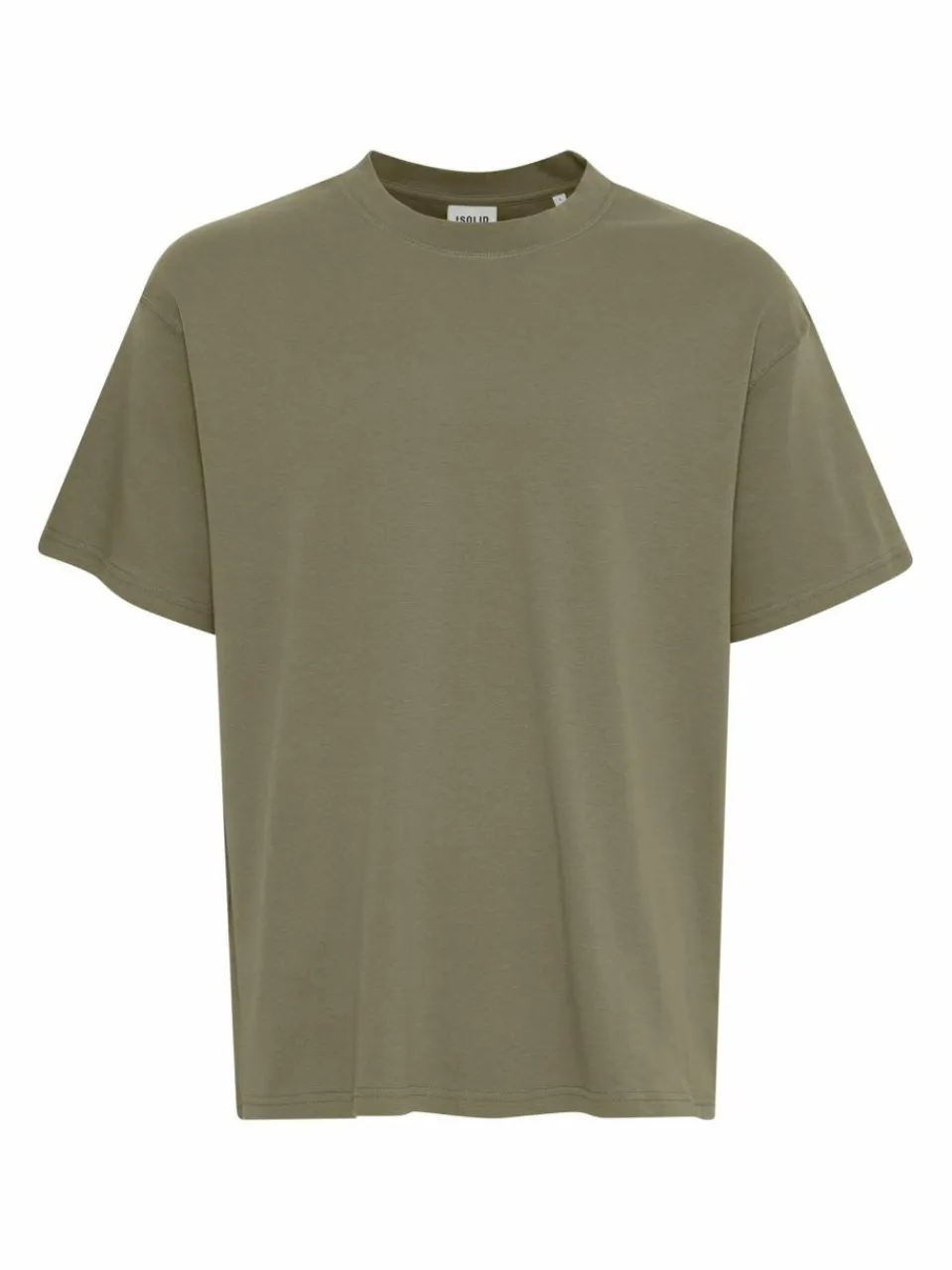 Solid Shirts<Herren T-Shirt grün uni