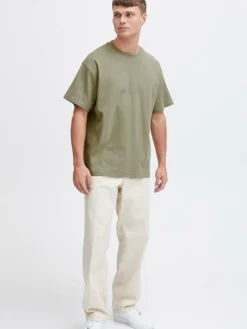 Solid Shirts<Herren T-Shirt grün uni