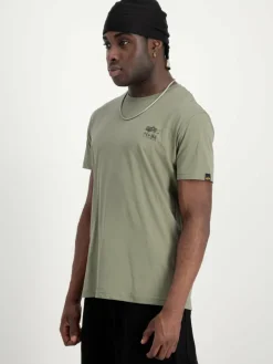 Alpha Industries Shirts<Herren T-Shirt oliv bedruckt